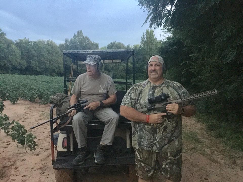 Working a peanut field with a couple of Heroes, Johnny (Army Vet) and John (Army Vet)